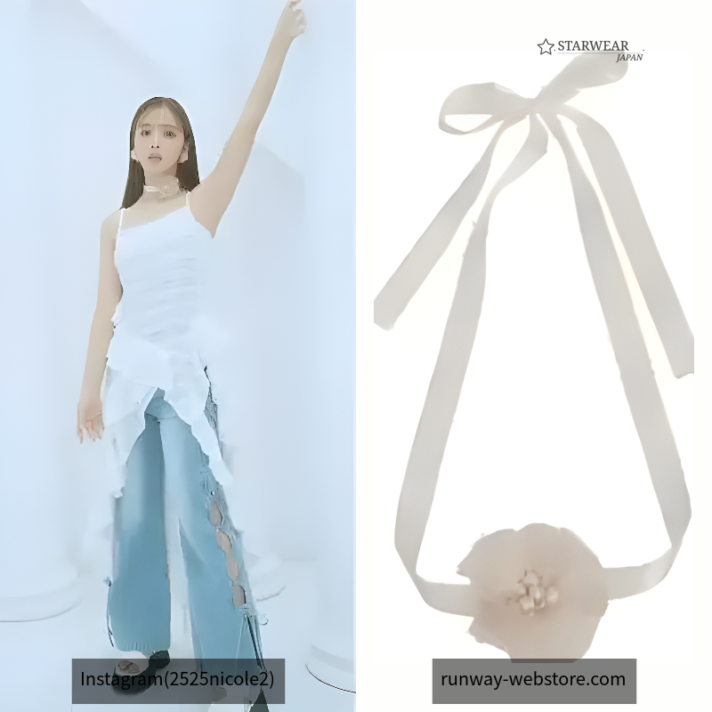 SHEER 3D FLOWER 2WAY CHORKER