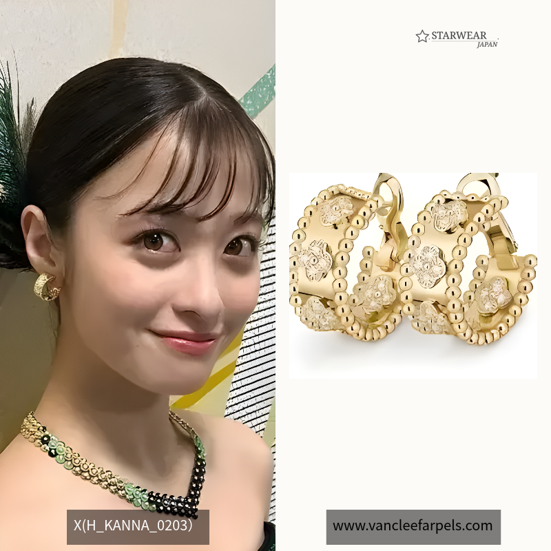 ペルレ クローバー イヤリング