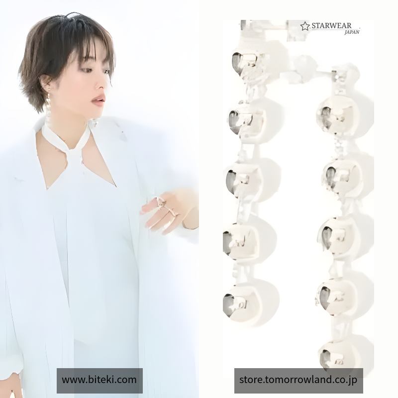 LIE STUDIO ボールチェーンピアス