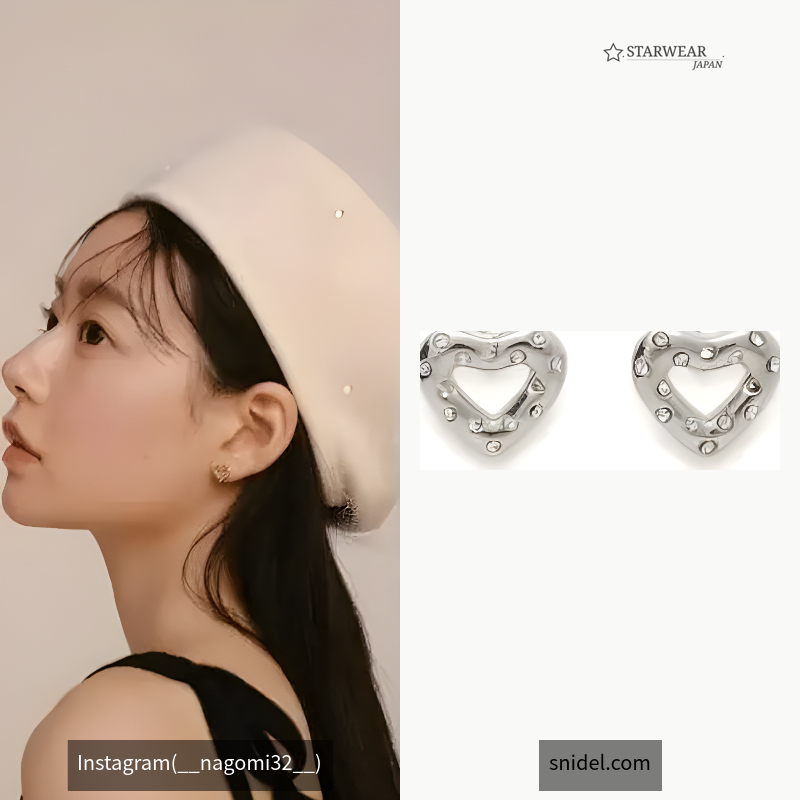 プチハートピアス