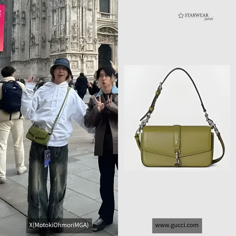 フック クロージャー付き スモール クロスボディバッグ