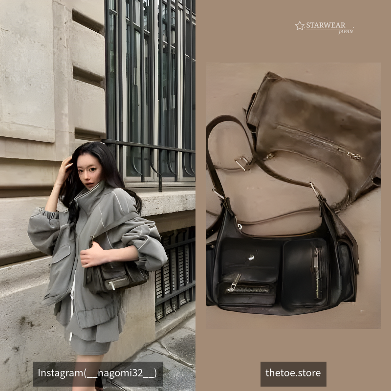 Brick multi pocket bag
