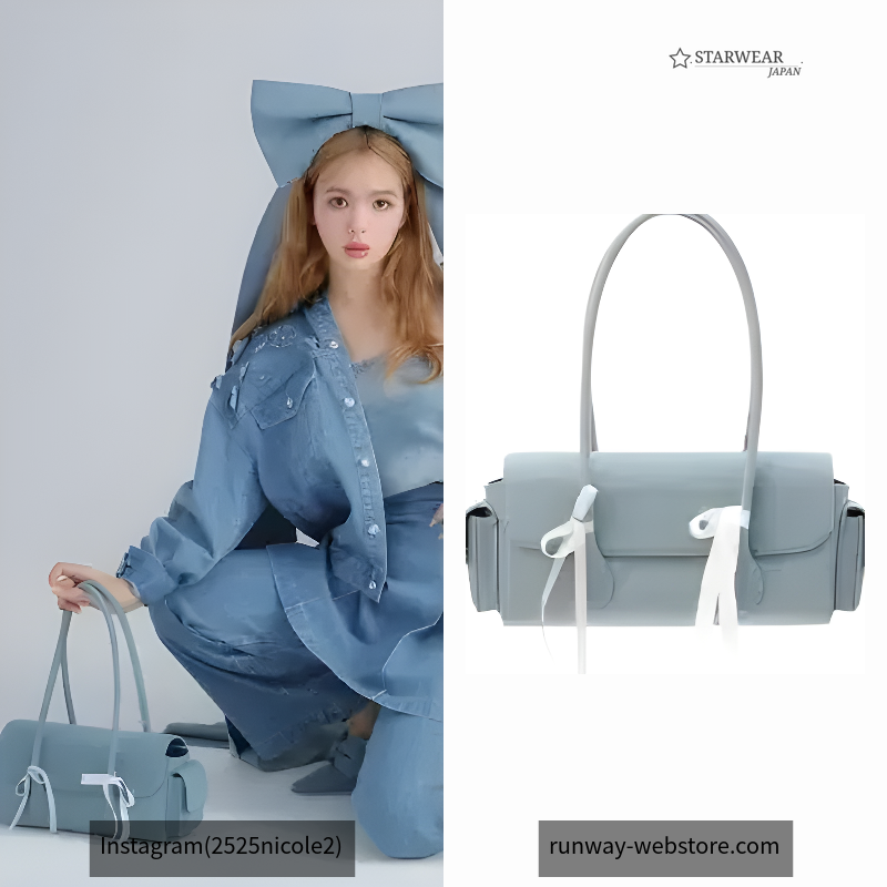 BOSTON RIBBON DENIM BAG