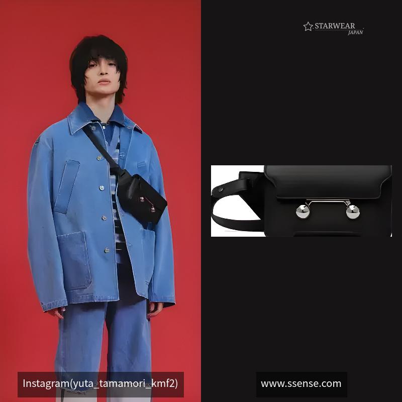 ブラック レザー製 Trunkaroo クロスボディバッグ
