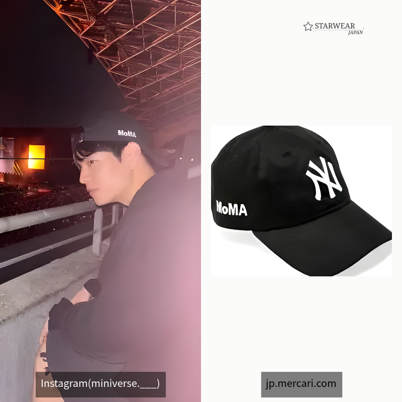 NY ヤンキースキャップ ブラック MoMA Edition
