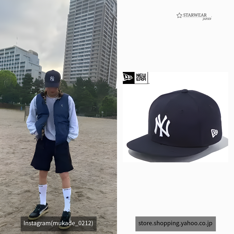 Youth 9FIFTY ニューヨーク・ヤンキース ネイビー × ホワイト
