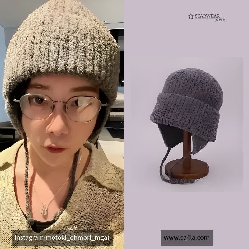 EAR FLAP KNIT CAP
