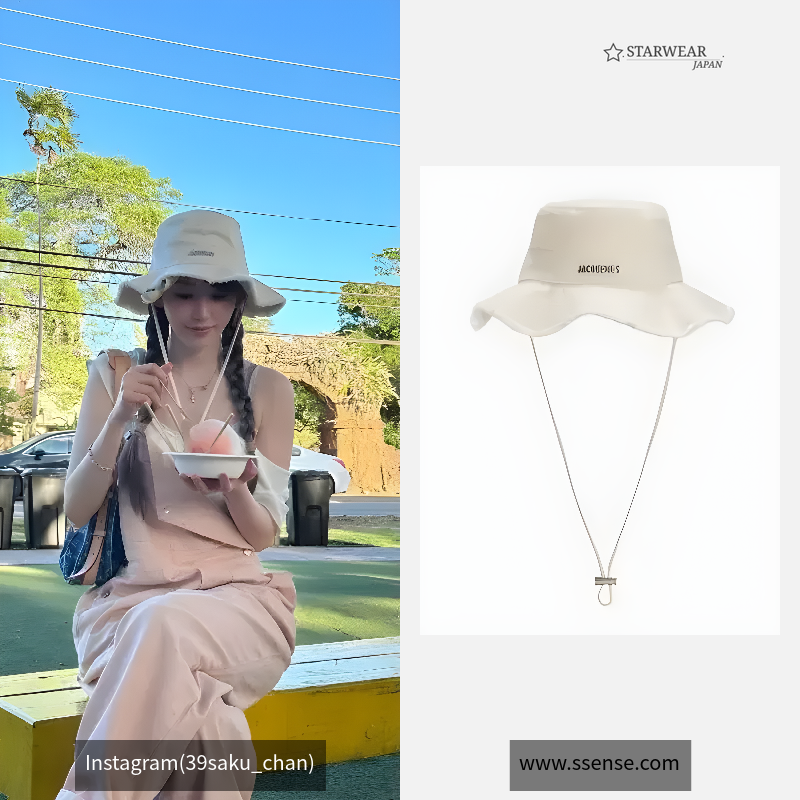 Les Classiquesコレクション オフホワイト Le bob Artichaut バケットハット
