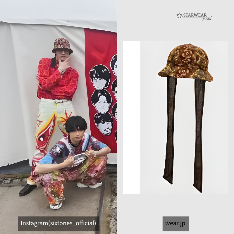 EARMUFF BUCKET HAT “FLOWER & PEACE”