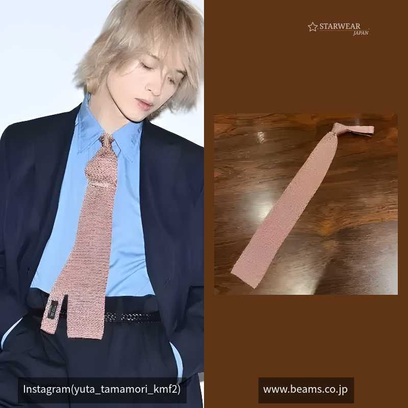 melange knitted ties