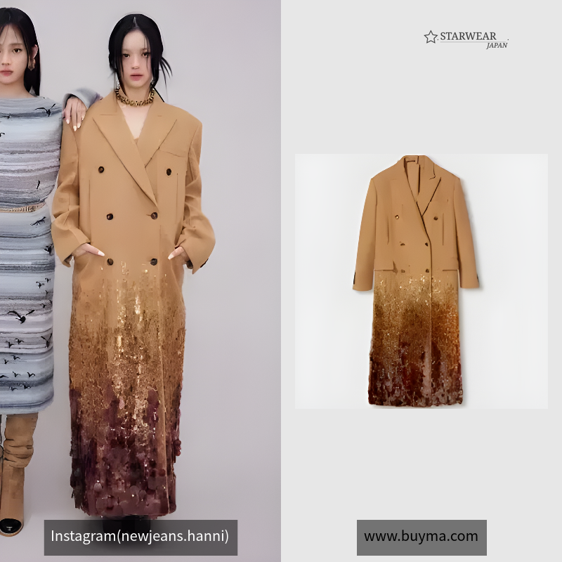 Batavia wool coat with embroidery