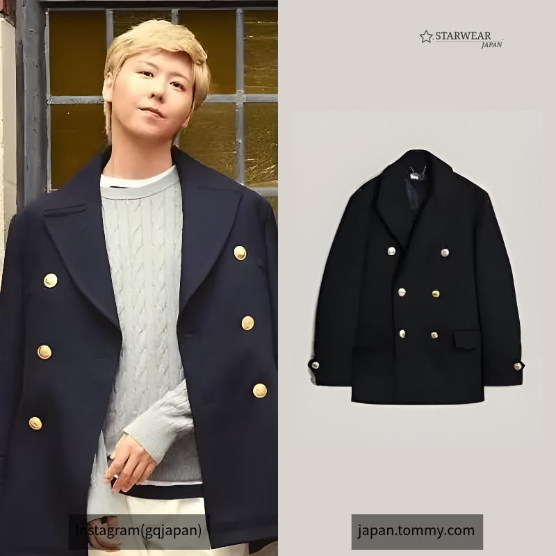 TOMMY HILFIGER COLLECTION ツイルウールピーコート