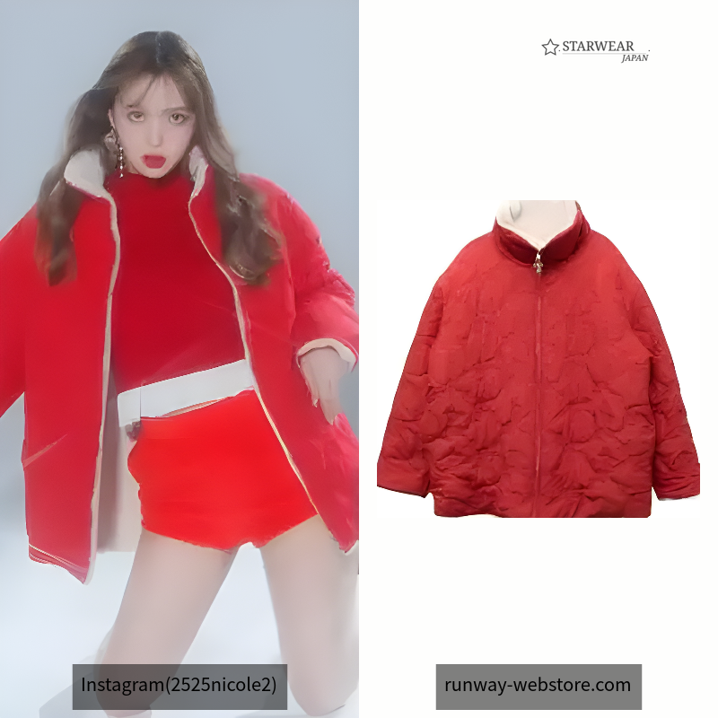 2WAY RIBBON&FAUX FUR QUILTING COAT
