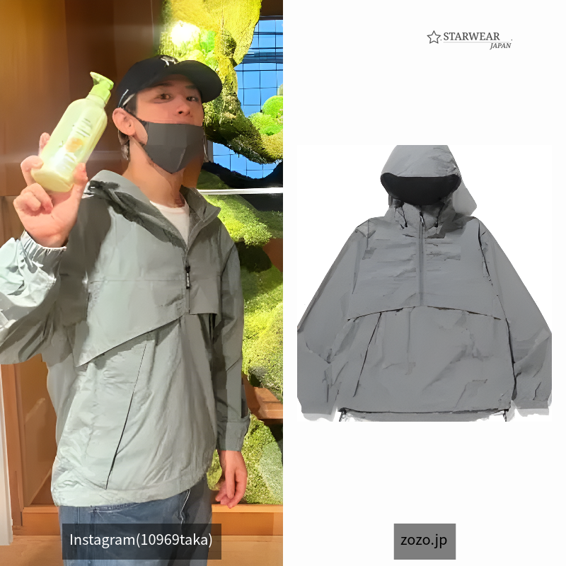 PULLOVER HOODED RAGLAN JACKET