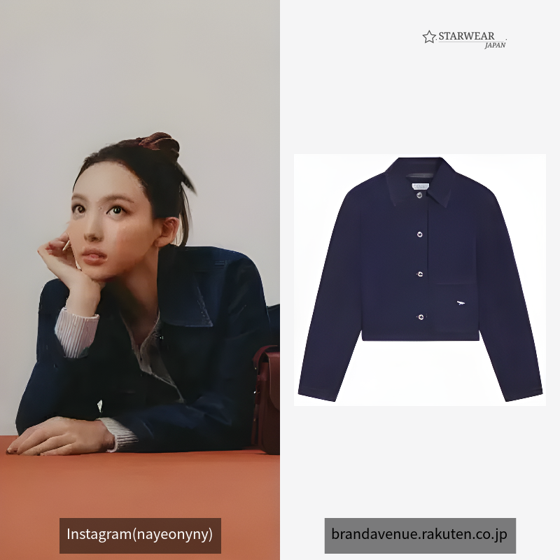 (W)DENIM CROPPED JACKET