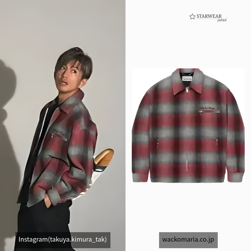 WOOL CHECK 50'S JACKET