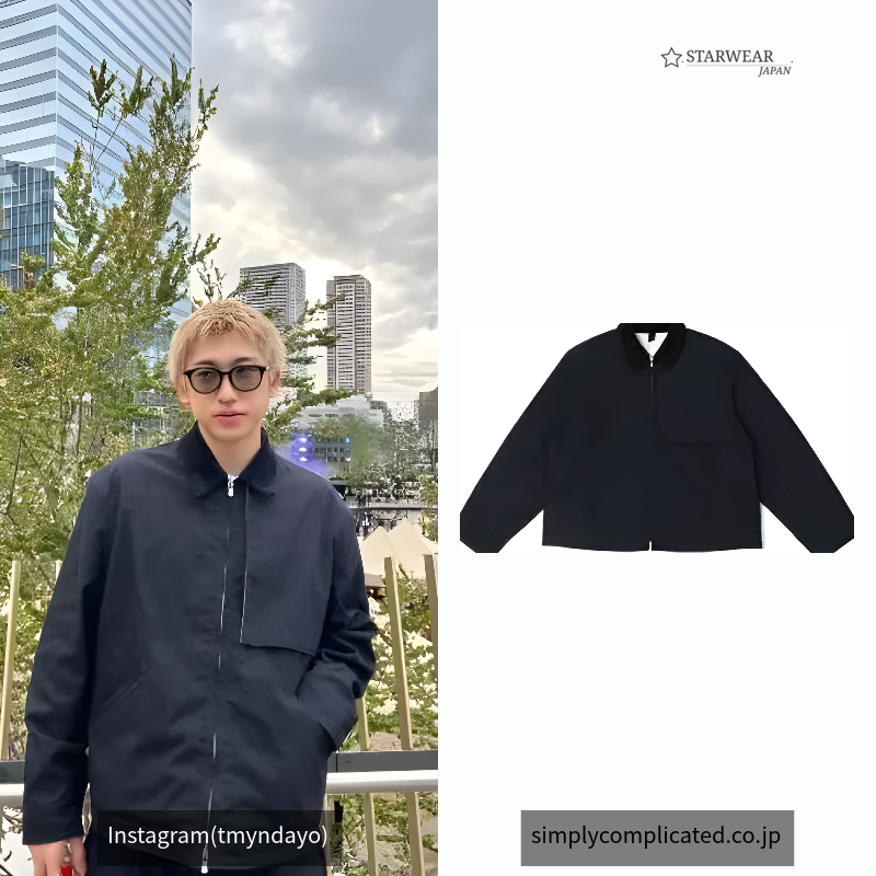 CORD COLLAR WORK JACKET OBSIDIAN