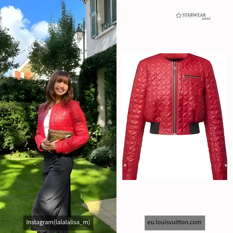 Quilted Monogram Flower Bomber Jacket