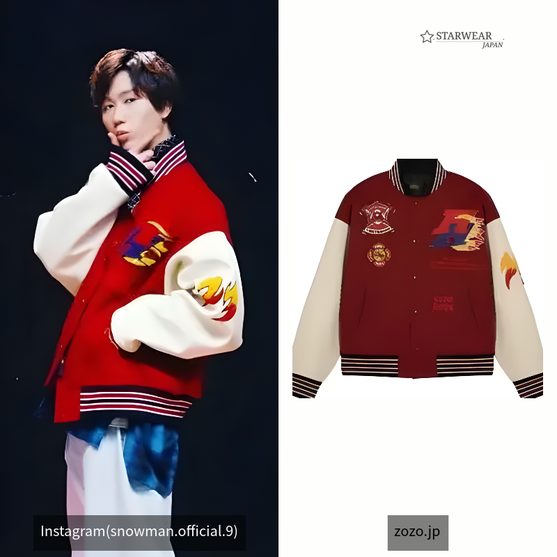 WOOLEN BASEBALL LOGO JACKET