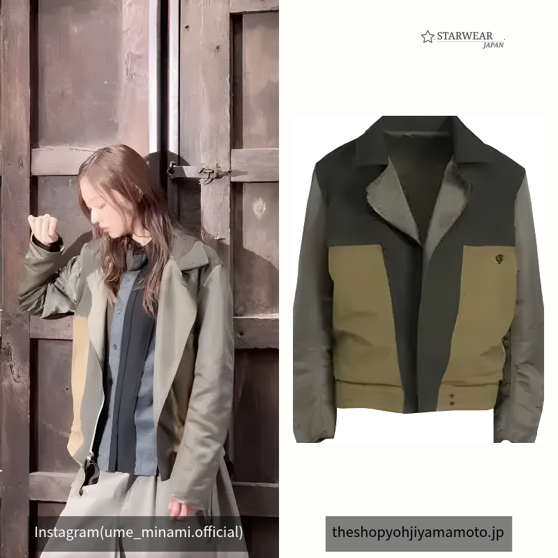 VARIOUS MATERIAL COMBINATION DOUBLE RIDERS REVERSIBLE JACKET