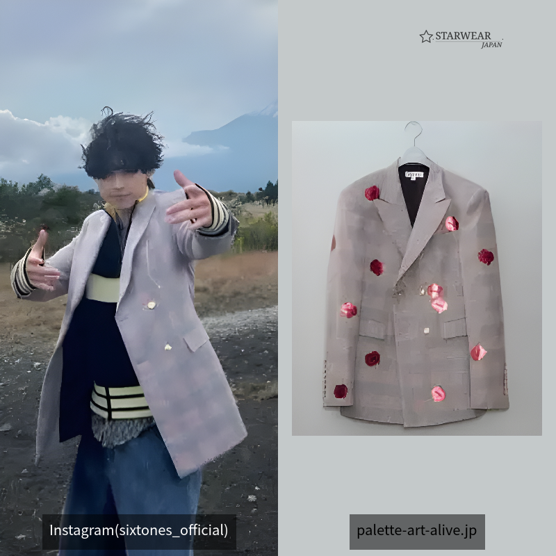 GLEN PLAID TAILORED JACKET(RED)