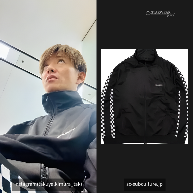 CHECKEREDFLAGTRACK JACKET