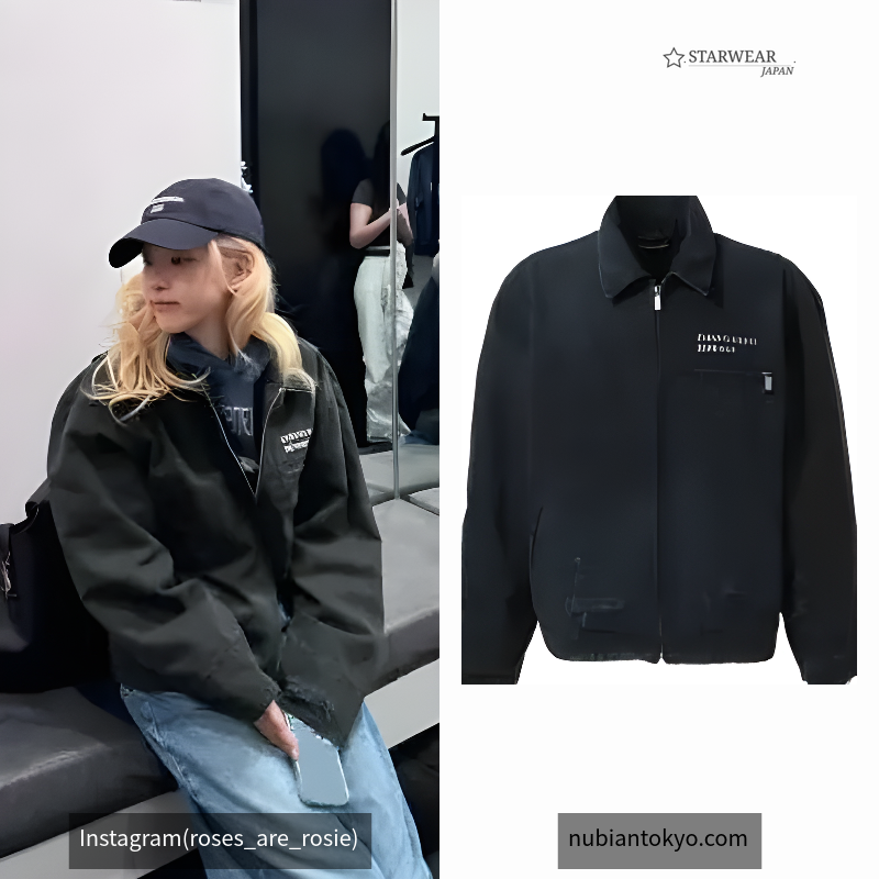 LOGO DISTRESSED WORK JACKET