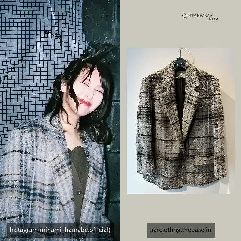 tweed check jacket