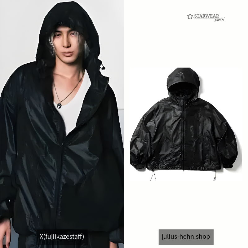HOODED BOMBER TRACK JACKET