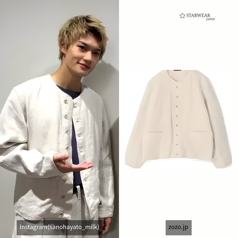 HAVERSACK ATTIRE リネン ノーカラージャケット