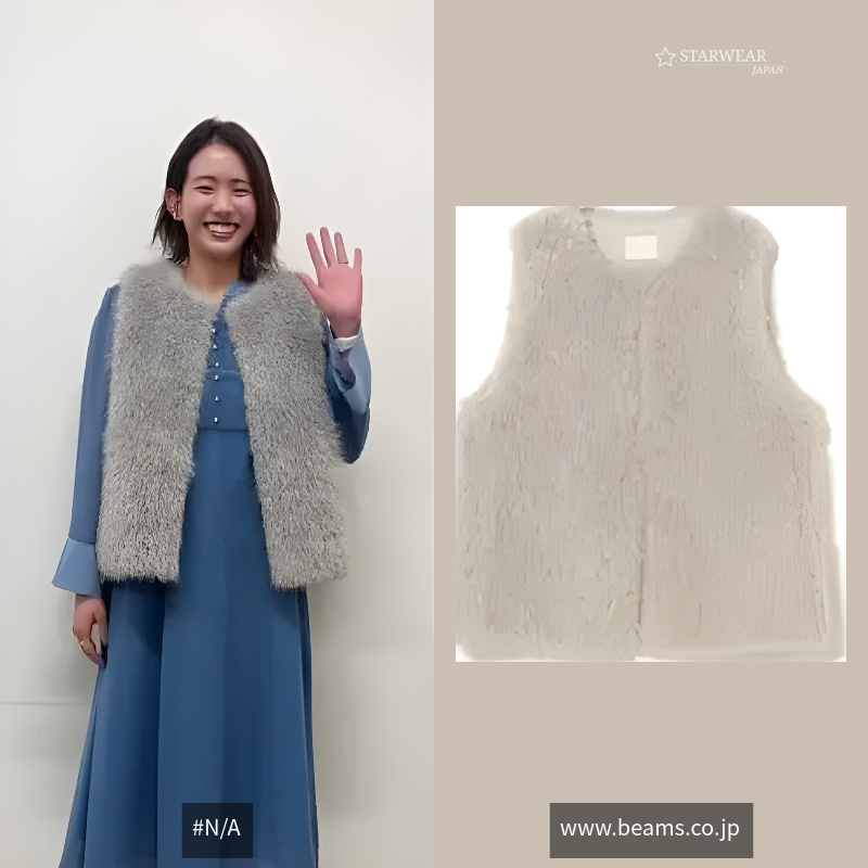 ウェイビー フェイクファー ジレ