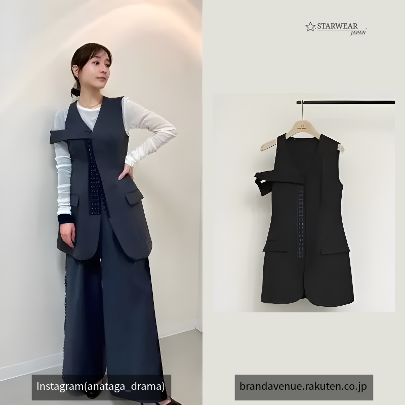アシンメトリージレトップ / Asymmetry Gilet Top