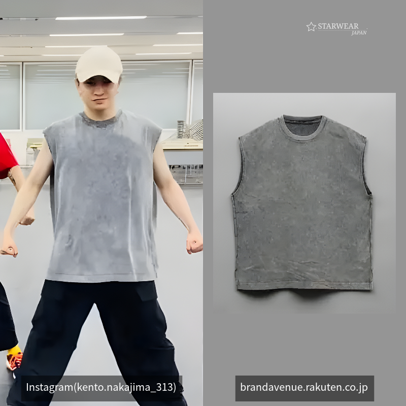 Chemical Over-Dye Prime-Over Sleeveless T-Shirt