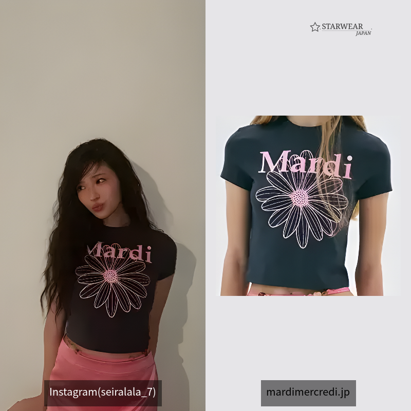 CROPPED TSHIRT FLOWERMARDI