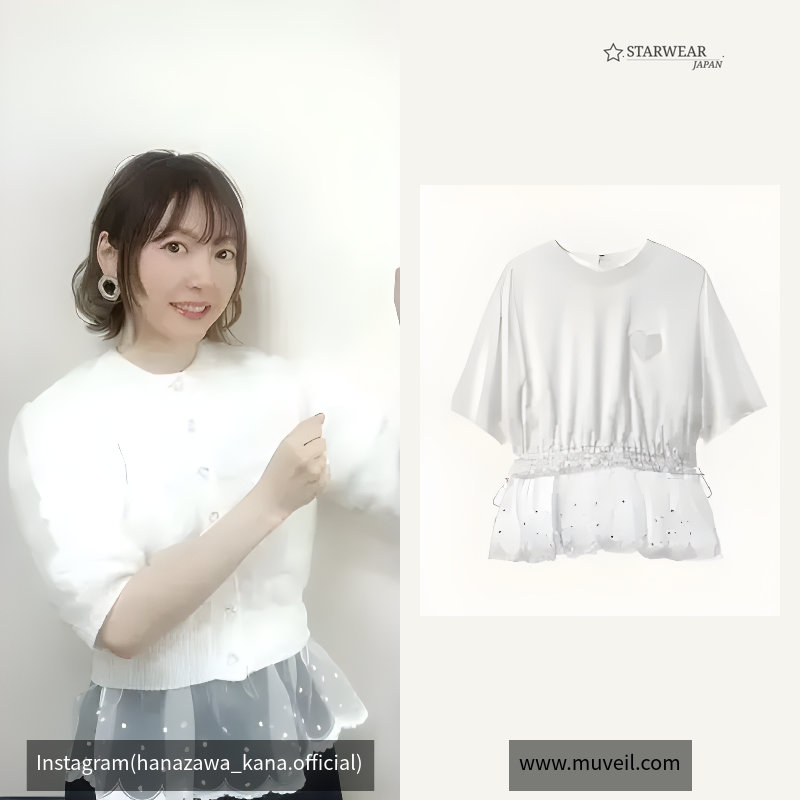 スカラップレースTシャツ