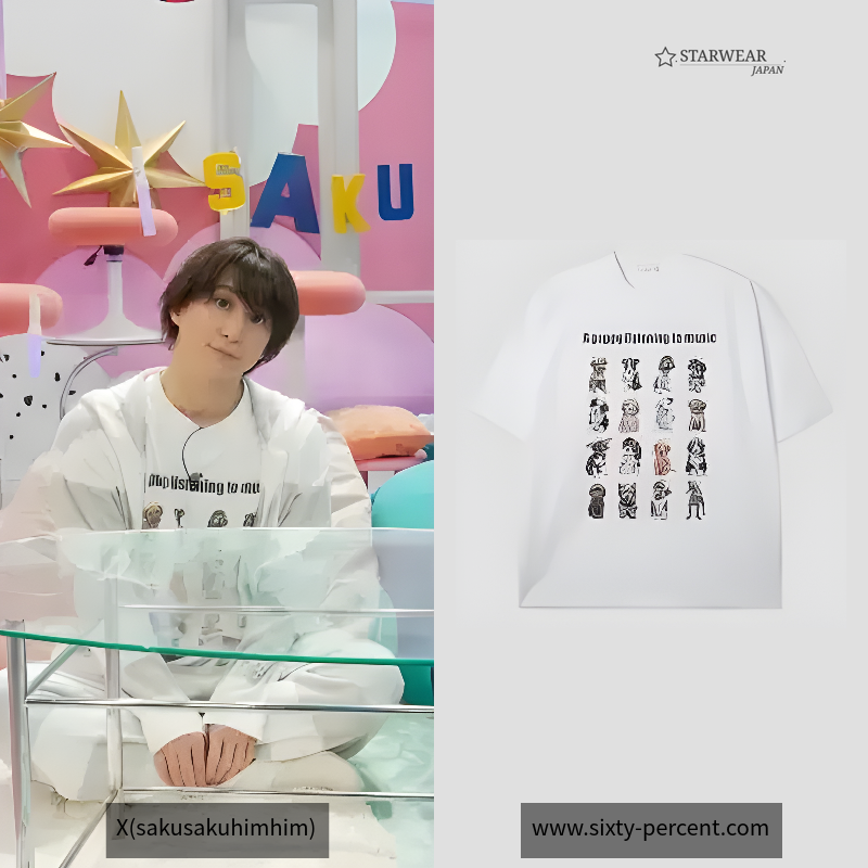 パピーヘッドフォン半袖Tシャツ
