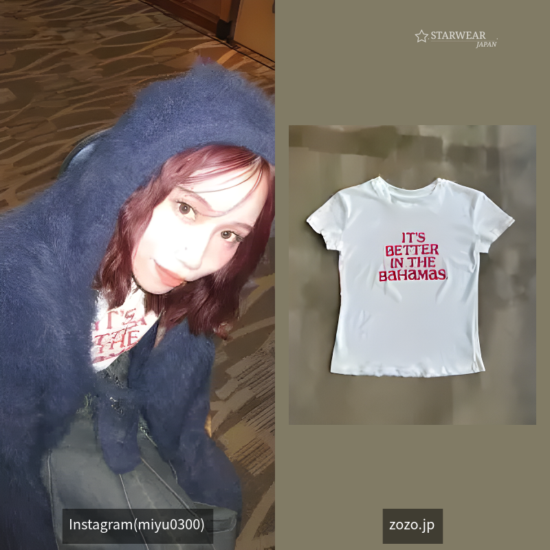 フロントロゴプリントミニTEEシャツ