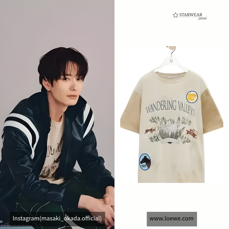 ルーズフィット Tシャツ(コットン)