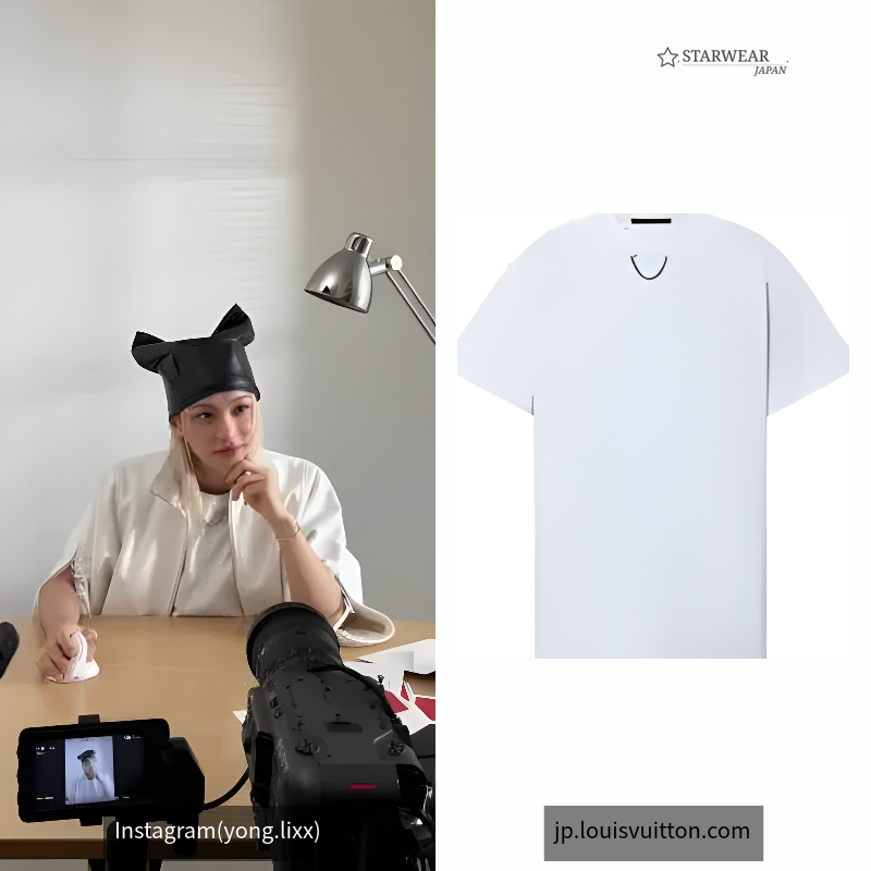オーバーサイズチェーンディテールTシャツ