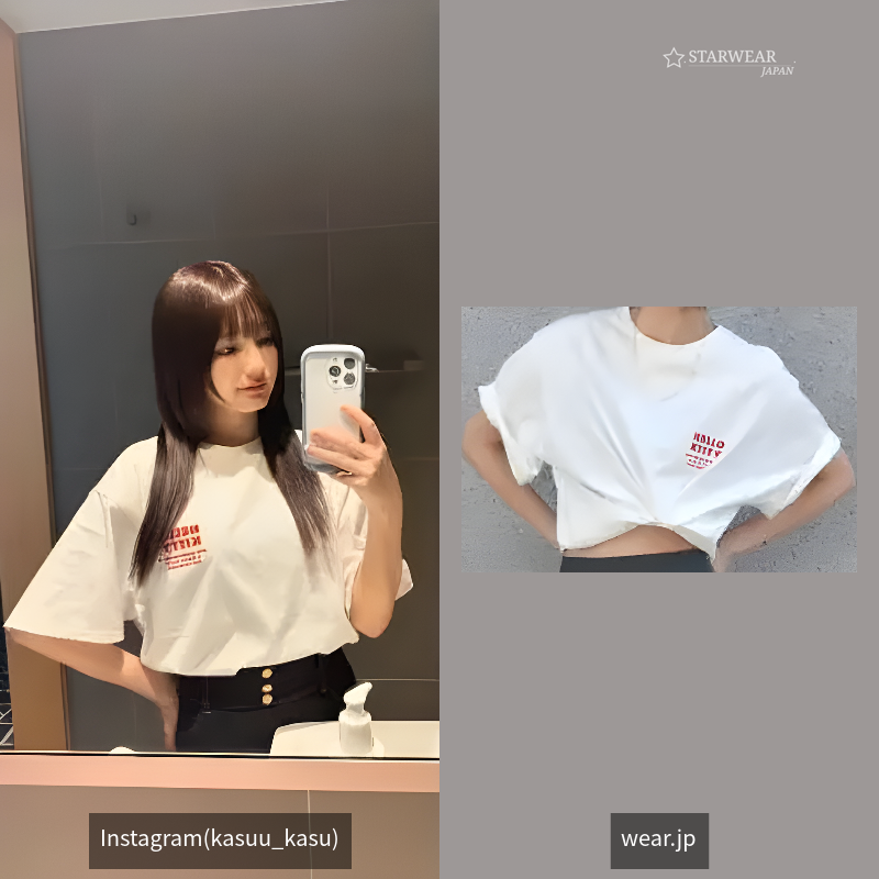 【ハローキティコラボ】ロゴデザインTee