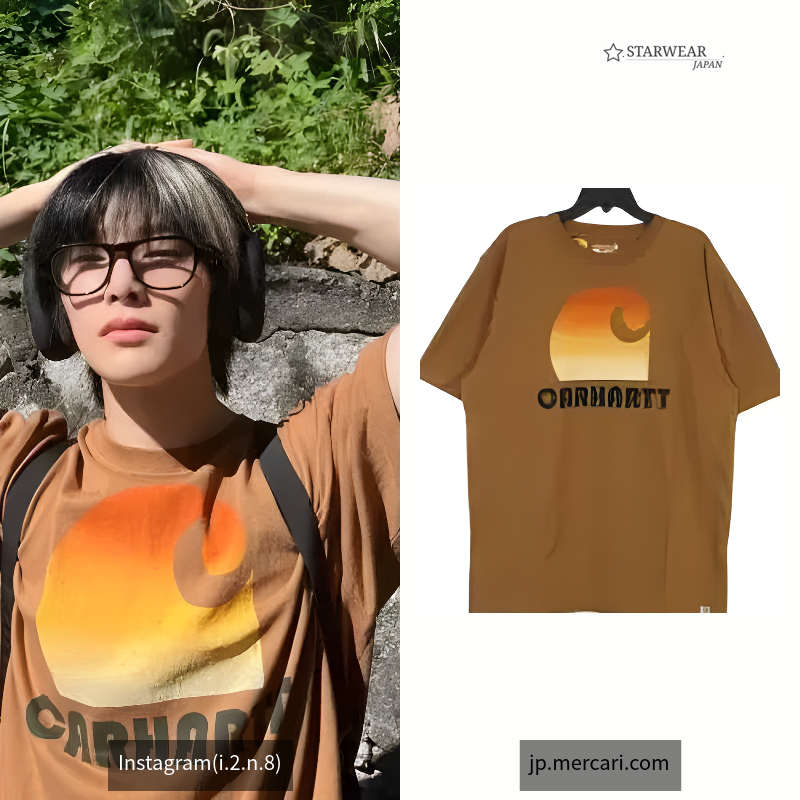 Loose Fit Heavyweight Short-Sleeve C Graphic T-Shirt