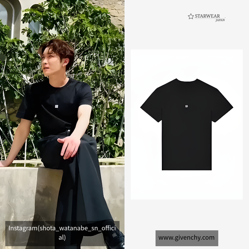 スリムフィットコットンTシャツ