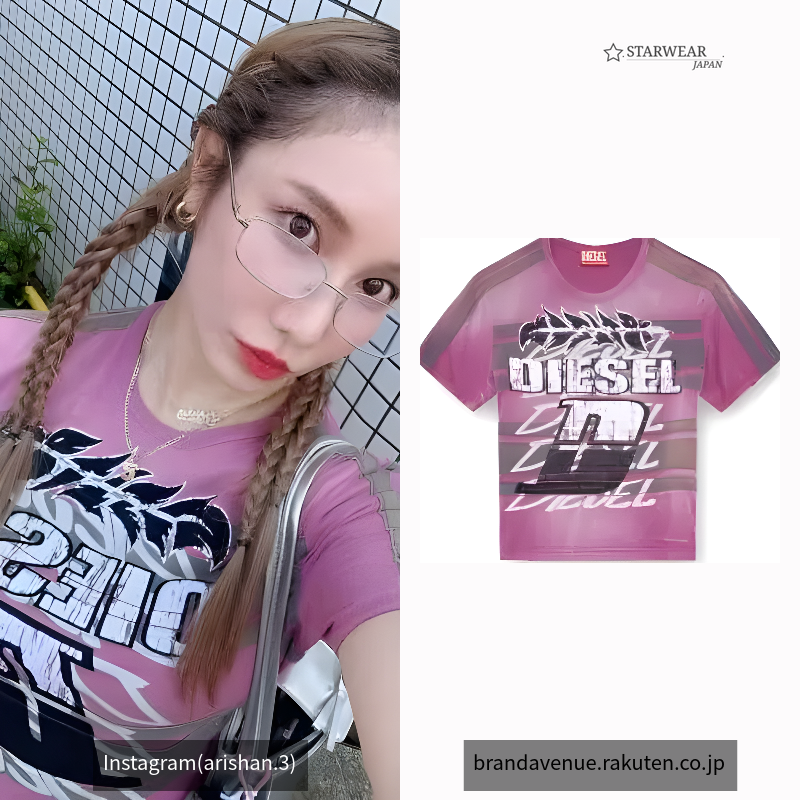 レディース Tシャツ クロップド丈