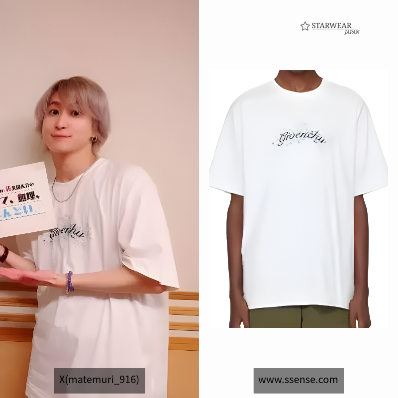 ブランドロゴ コットンフラワー Tシャツ