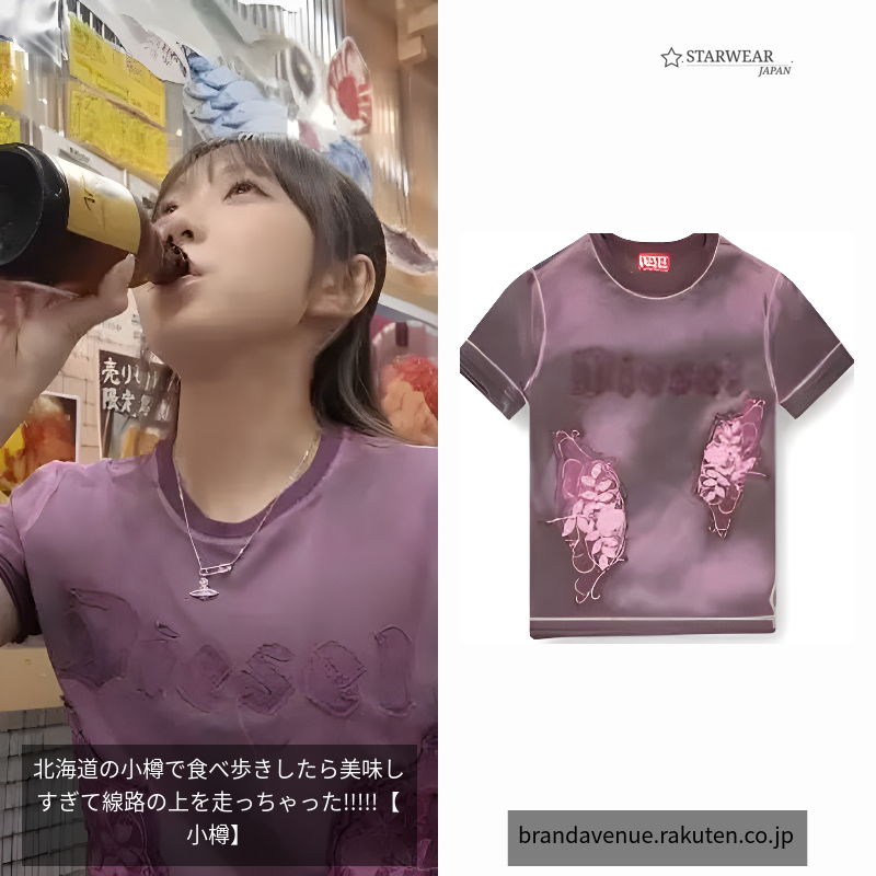 レディース Tシャツ エンブロイダリー