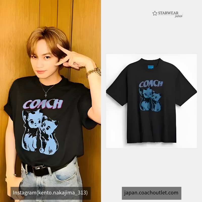 【LIL NAS X DROP BY COACH】キャット リラックスド Tシャツ