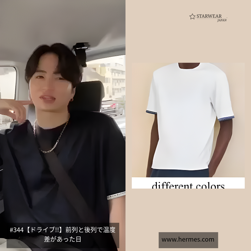 Tシャツ ディテール サドルステッチ