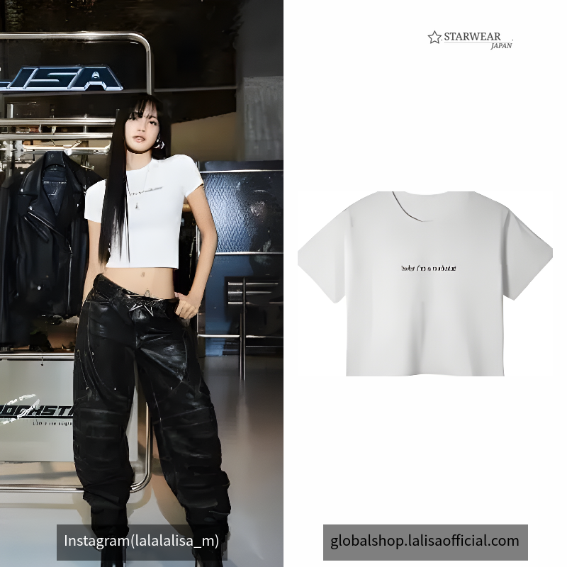 ROCKSTAR LYRIC CROP TEE