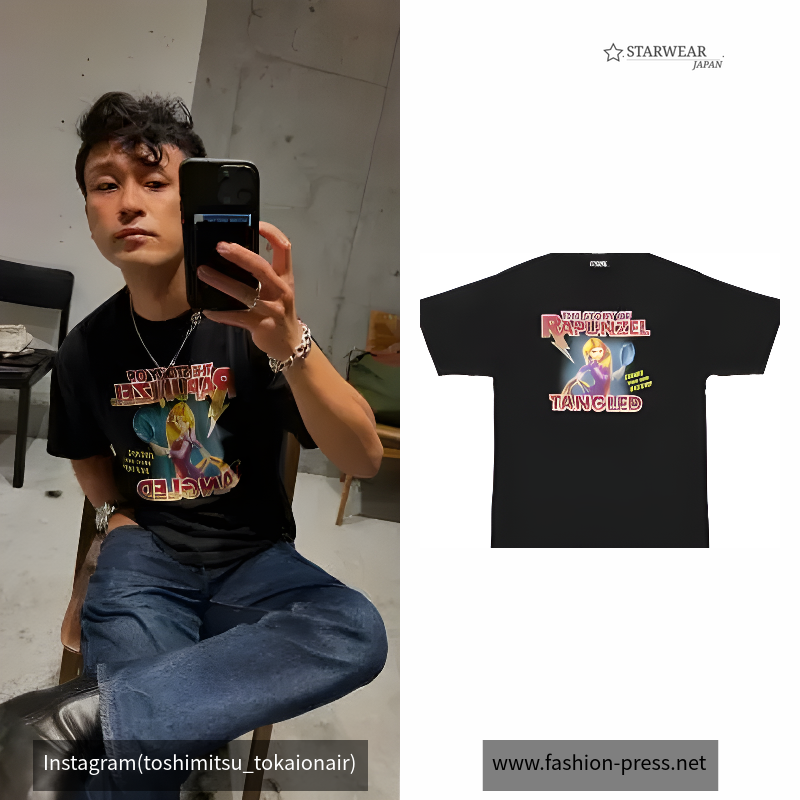 東京ディズニーリゾート「ヒステリックグラマー」プロデュースTシャツ(ラプンツェル)