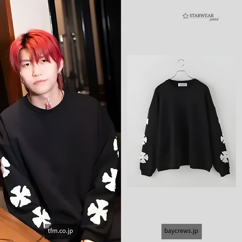 IRON CROSS CROCHET SWEAT